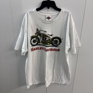 VTG Harley Davidson Product Development Center WI T Shirt White Made‎ In USA XL